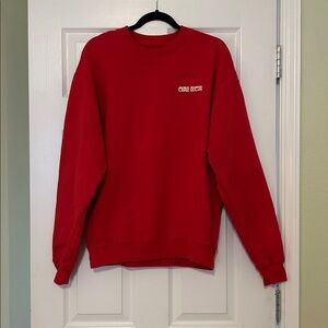 Ciao Lucia Tennis Crew Sweatshirt in Red